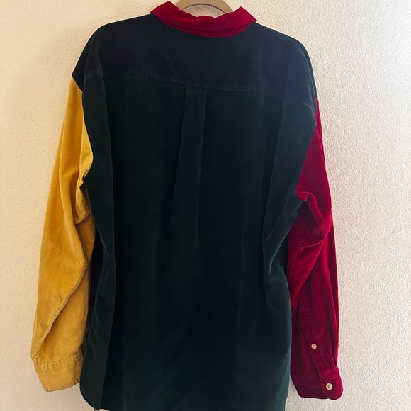J. CREW VNTG Men’s Color-block Corduroy button down, XL 1991 J. CREW authentic - Picture 4 of 8